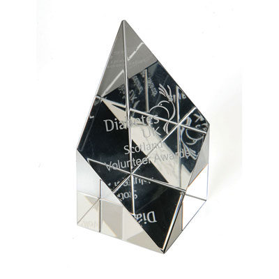 Image of 75cm Optical Crystal Sloping Diamond